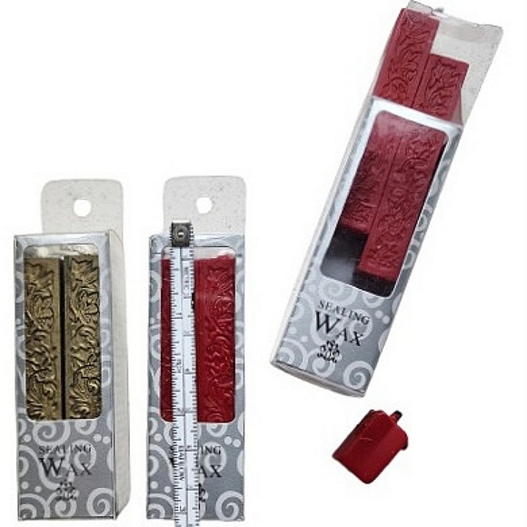 Gartner Studios Sealing Wax Bundle of 2 Gold Burgundy NIB - Picture 6 of 6